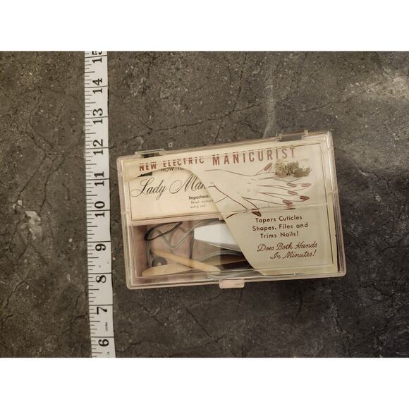 thompson design Other - Lady Manicure Set by Thompson‎ Designs Battery Operat Pink Case Untested Vintage